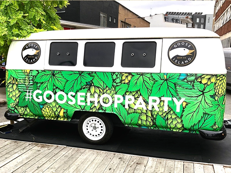 goose hop brand activation mobile promotional vehicle