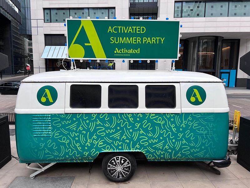 corporate summer party brand activation